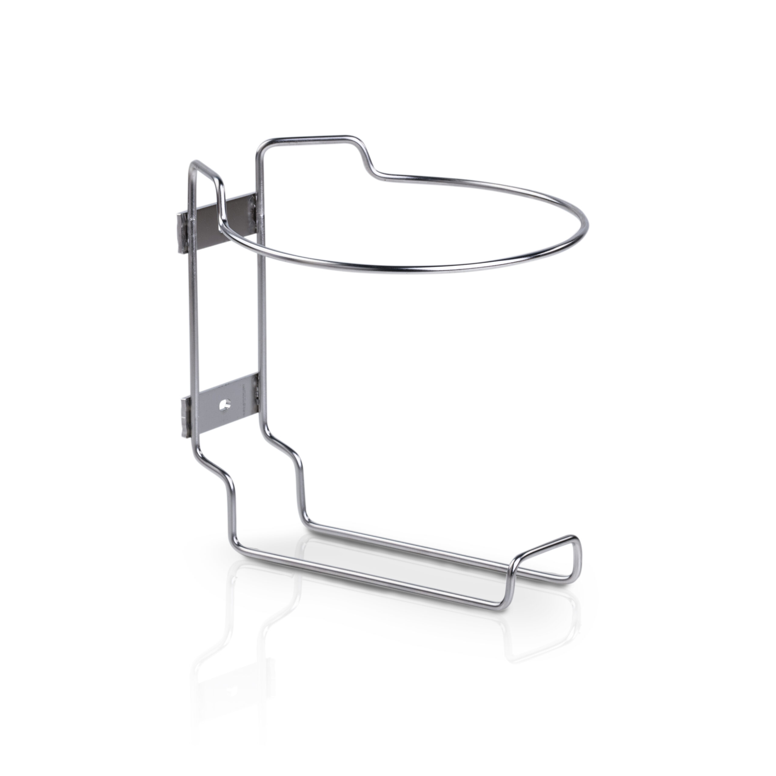 Supporto a muro in acciaio inox per salviettine