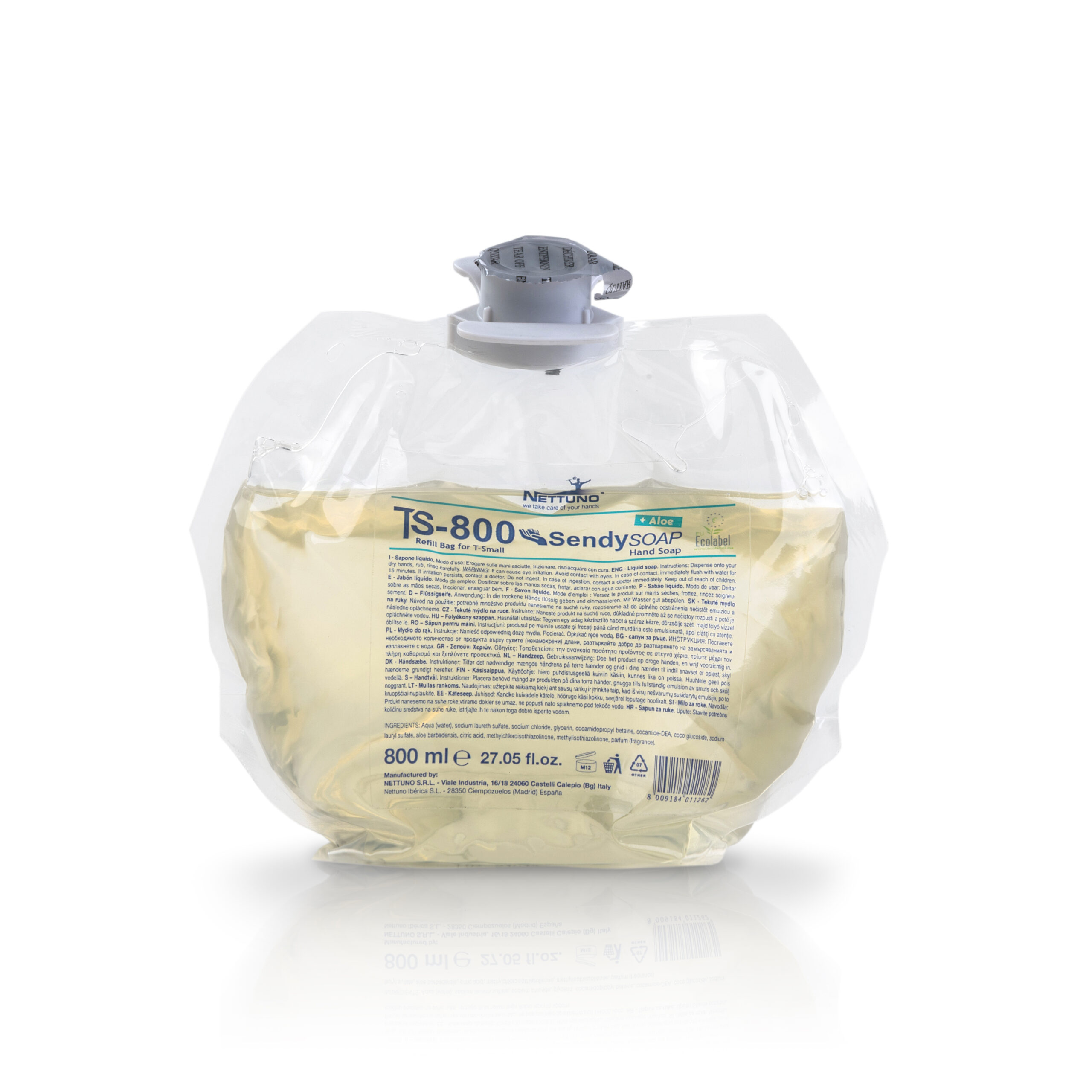 T-S800 ricarica da 800 ml per T-Small Dispenser