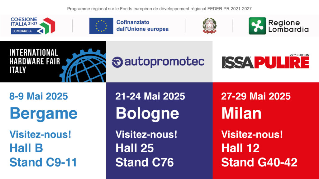 Trois salons internationaux nous attendent en mai: venez nous rendre visite!