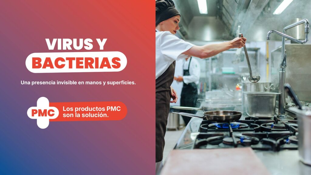 Virus y bacterias en el sector alimentario: proteja sus manos y superficies con los productos desinfectantes adecuados