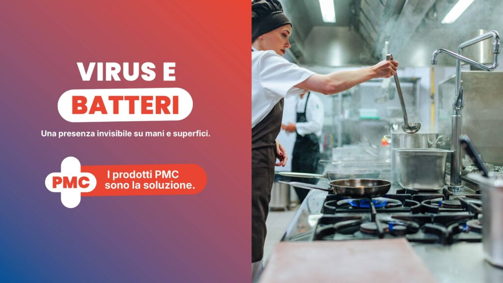 Virus e batteri nel settore alimentare: proteggi mani e superfici con i prodotti disinfettanti giusti