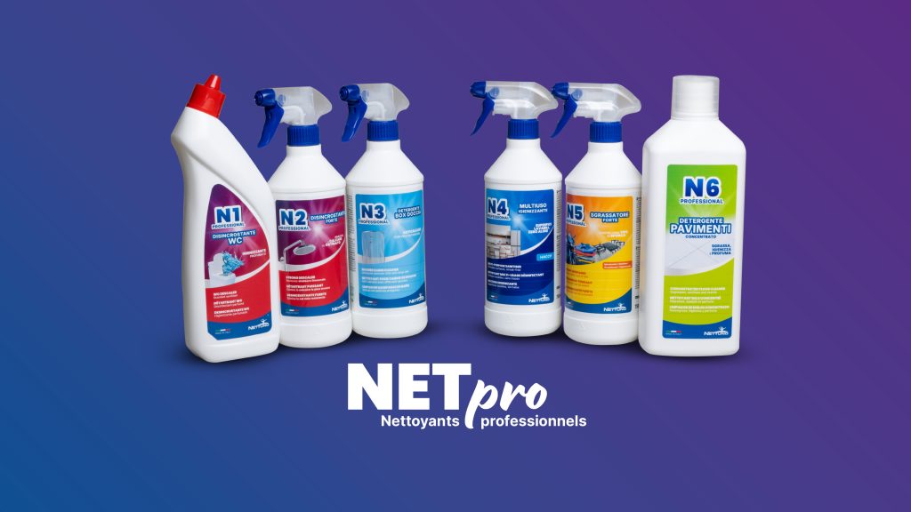 NETpro Nettuno | Nettoyants professionnels pour salles de bains et surfaces